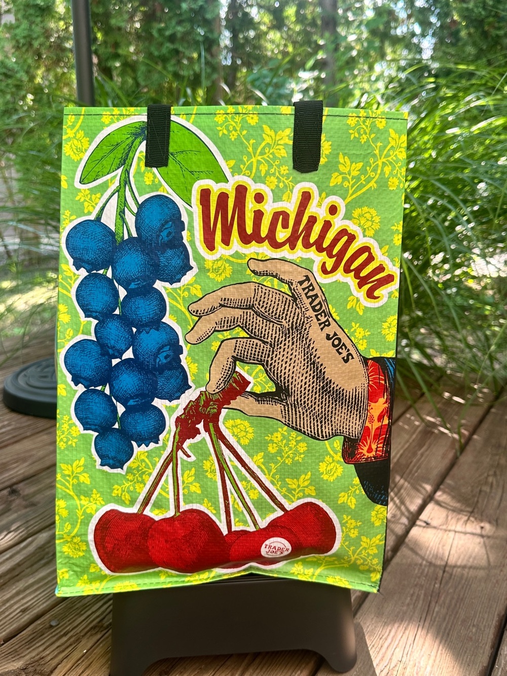 NWT Michigan Trader Joe's Reusable Durable Tote Bag